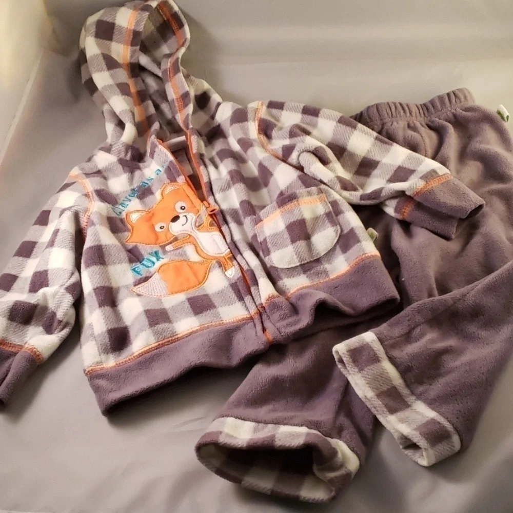 Duck Duck Goose 2 Piece Outfit Fleece Hoodie&pants